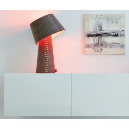 Lampe de table Alice à Led - feutre gris- Moree