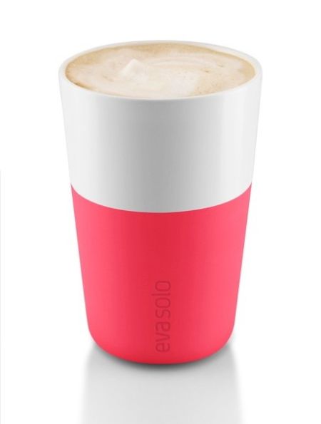 Mugs Café Latte /Set de 2 - 360 ml -rouge flashy-  Eva Solo