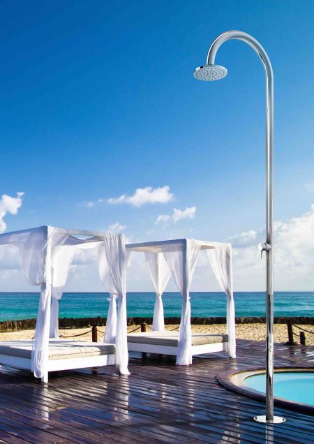 Douche de piscine inox, mitigeur et pommeau - Origo C50AS.M Fontealta