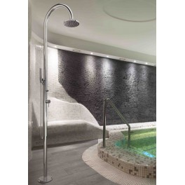 Douche de piscine inox, mitigeur, pommeau, douchette - Origo C50AS.ME