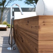Mitigeur colonne sur pied en inox pour baignoire - Twiggy CS40 V Mix Extra - Fontealta