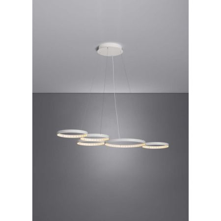 Suspension Super8 / LED - 100 x 50 cm - blanc - Le Deun