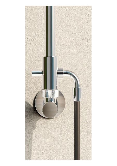 Douche extérieure murale inox - Waterline - W012 E - Fontealta