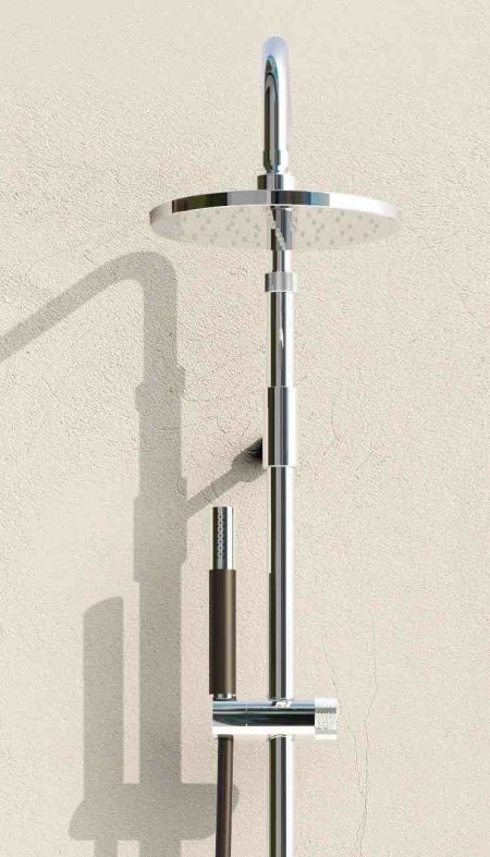 Douche extérieure murale inox - Waterline - W012 E - Fontealta