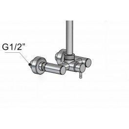 douche extérieure en inox W083 avec mitigeur de Fontealta