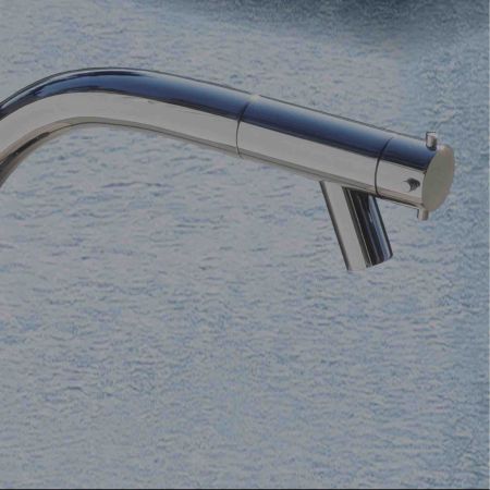 Colonne sur pied en inox pour vasque - Col 30 H - Fontealta