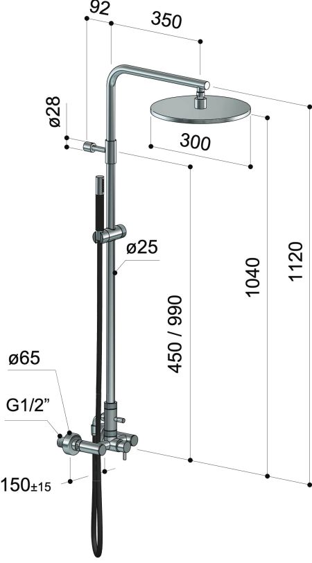 Douche extérieure inox - Waterline - W683.E- Fontealta Douche extérieure inox - Waterline - W683.E- Fontealta