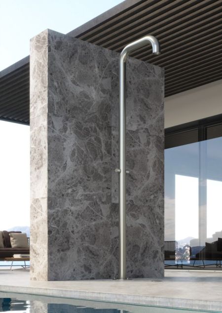 Douche extérieure inox - Waterline - W010- Fontealta