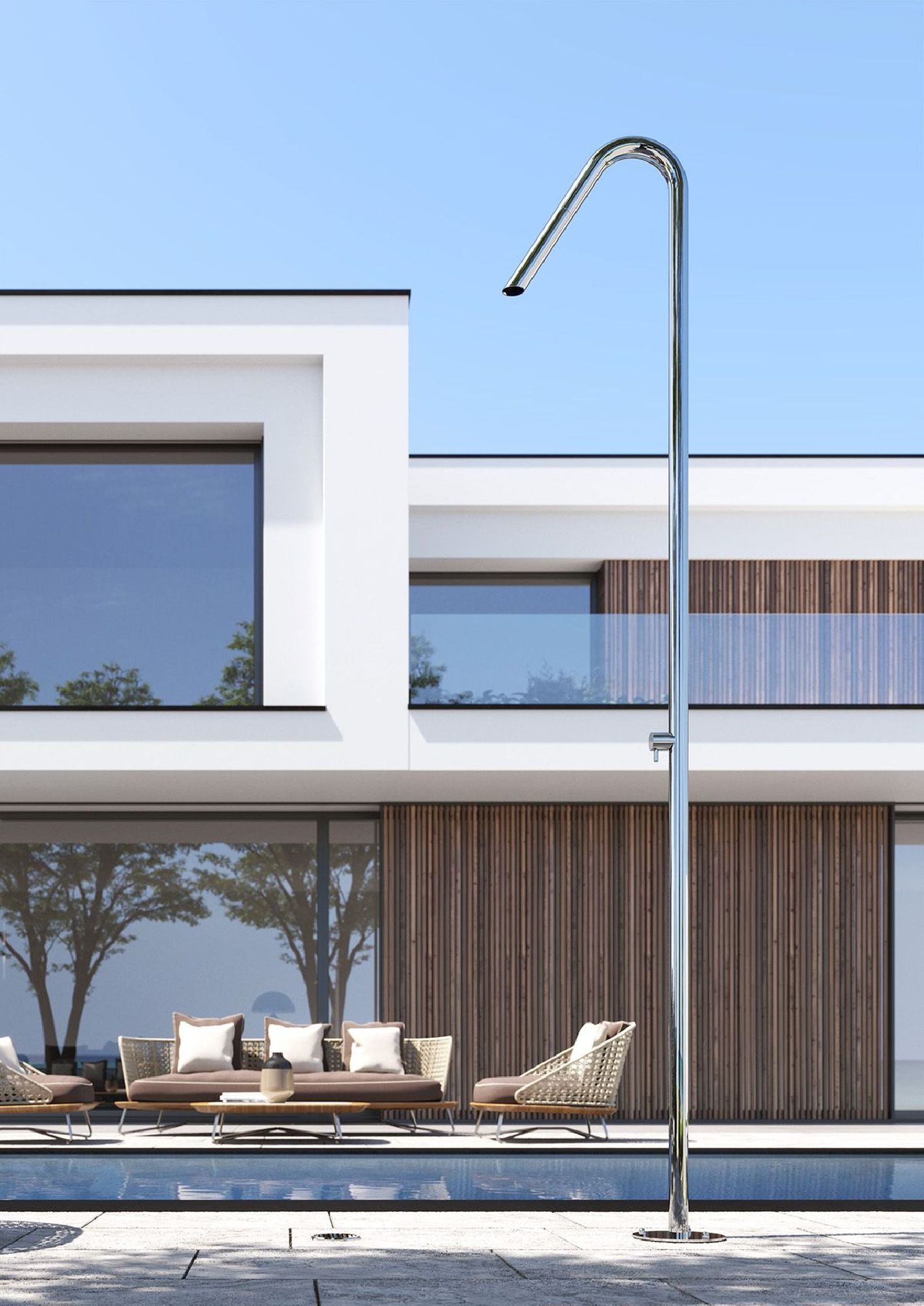 Douche extérieure inox design Twiggy CSR40 de Fontealta