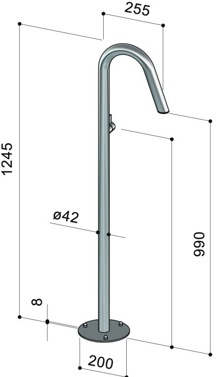 Mitigeur colonne sur pied pour vasque - Twiggy CS40 LM - Fontealta