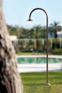 Douche extérieure rétro en cuivre, mitigeur et pommeau - Origo C50 R.M- Fontealta