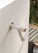 Robinet mural inox avec rince-pieds - Spring - W10 FS - Fontealta