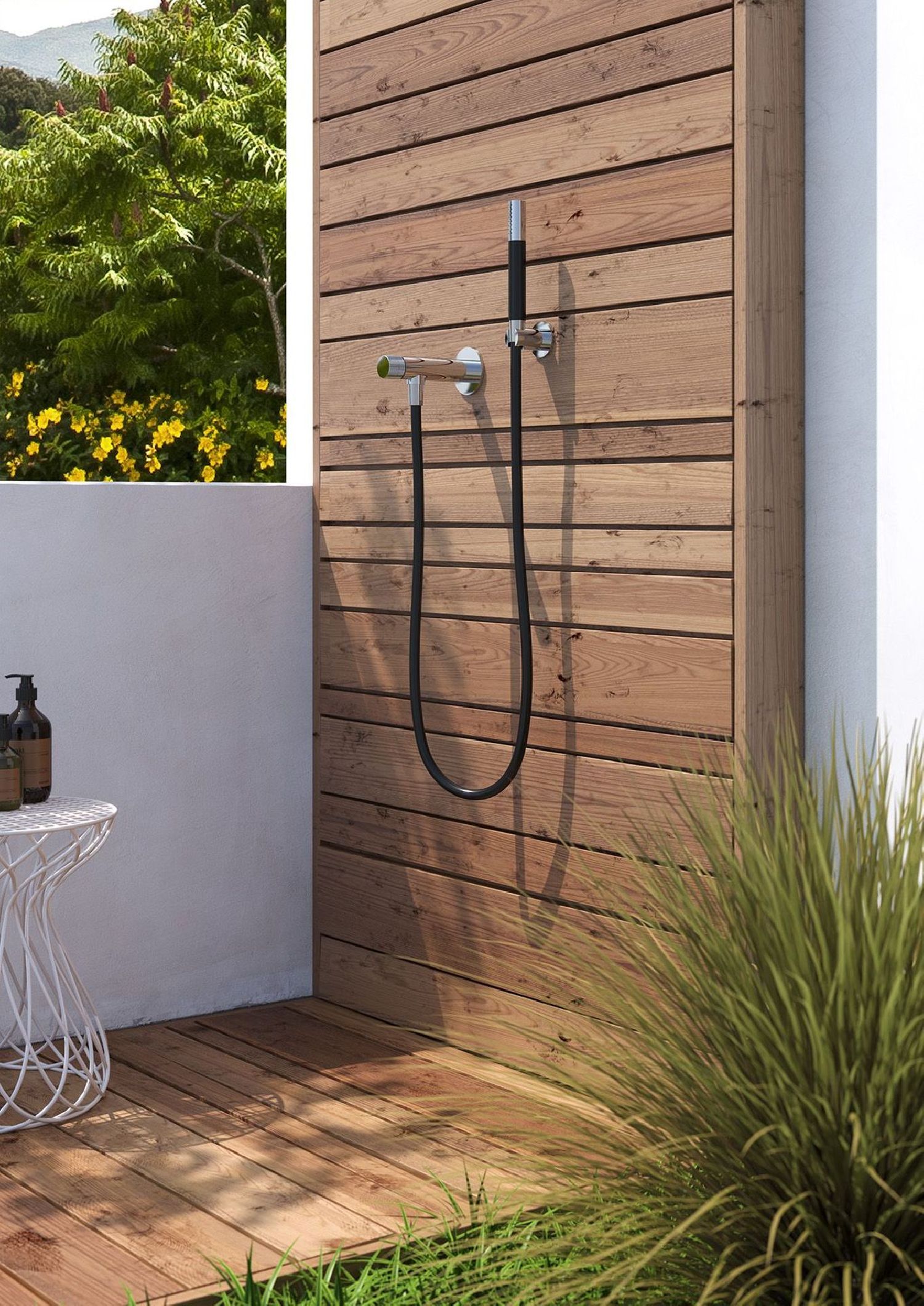 robinet extérieur avec douchette en inox WX47C.SK. de Fontealta