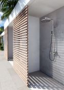 Douche extérieure murale en inox - Classy - W630.E- Fontealta