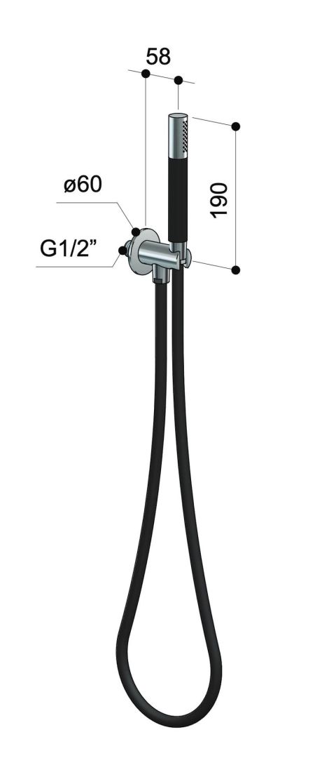 Douchette inox - Waterline - SK - Fontealta
