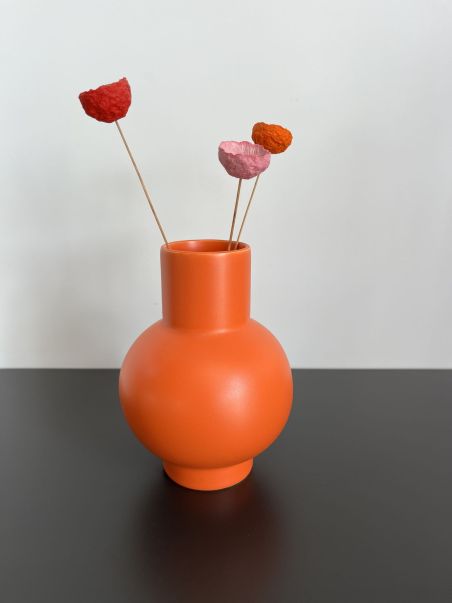 Vase Strøm small orange Raawii