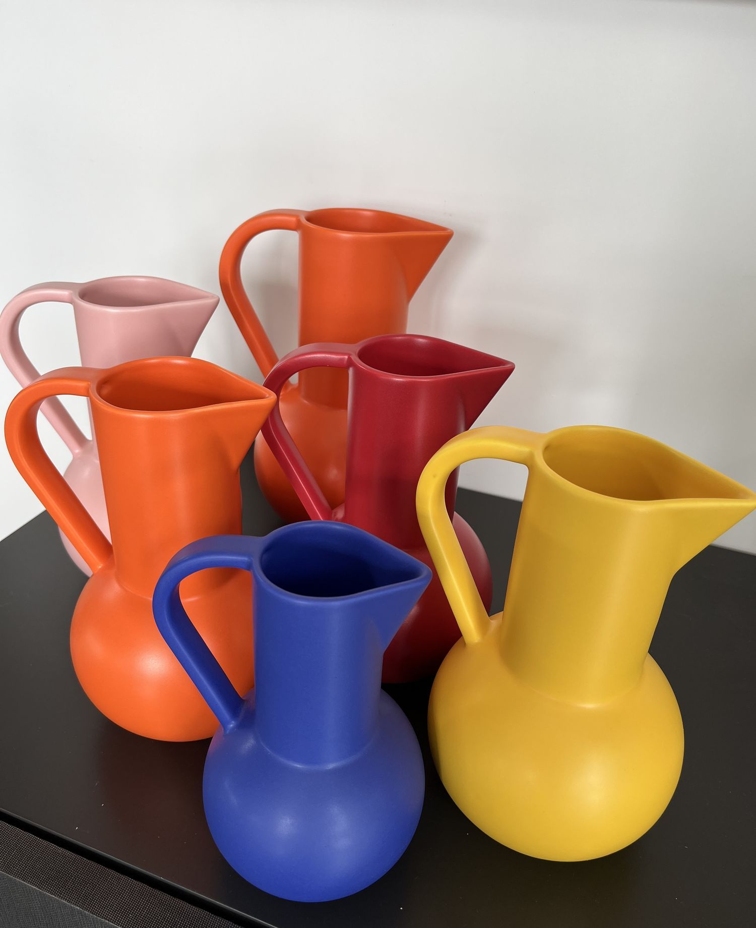Vase pichet orange Jug Large de Raawii