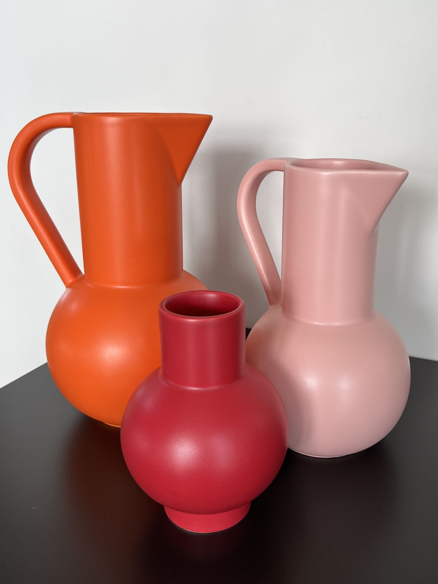 Vase pichet orange Jug Large de Raawii