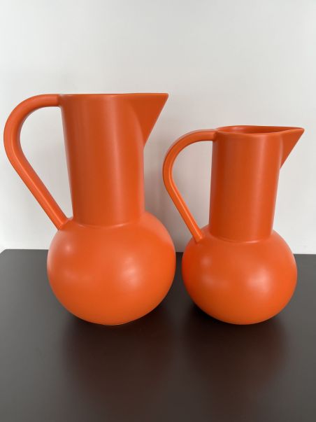 Vase pichet orange Jug Large de Raawii