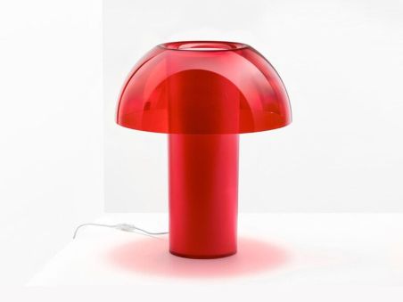 Lampe de table COLETTE en polycarbonate rouge, L de Pedrali