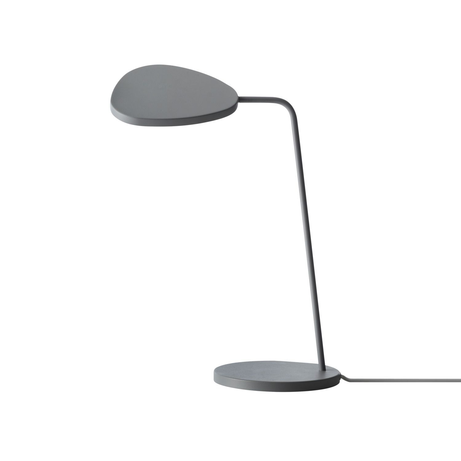 Lampe de bureau Leaf grise à Led avec variateur de Muuto Lampe de bureau Leaf grise à Led avec variateur de Muuto