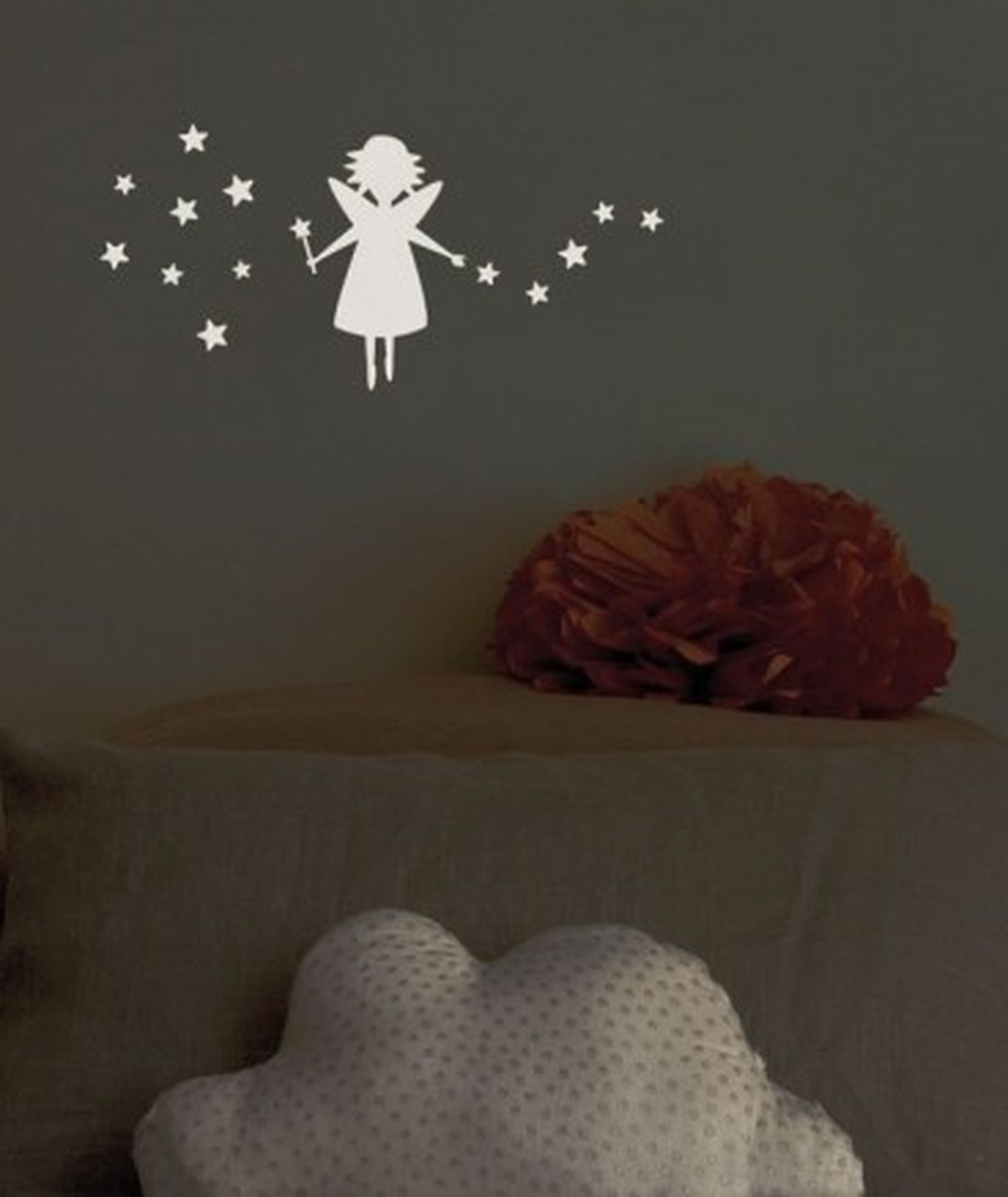 Sticker mural phosphorescent Fée ma veilleuse Lilipinso