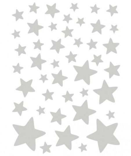 Stickers muraux étoiles argentées Lilipinso pour déco