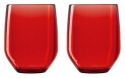 Verre design Vertical Party Beach rouge d’Italesse