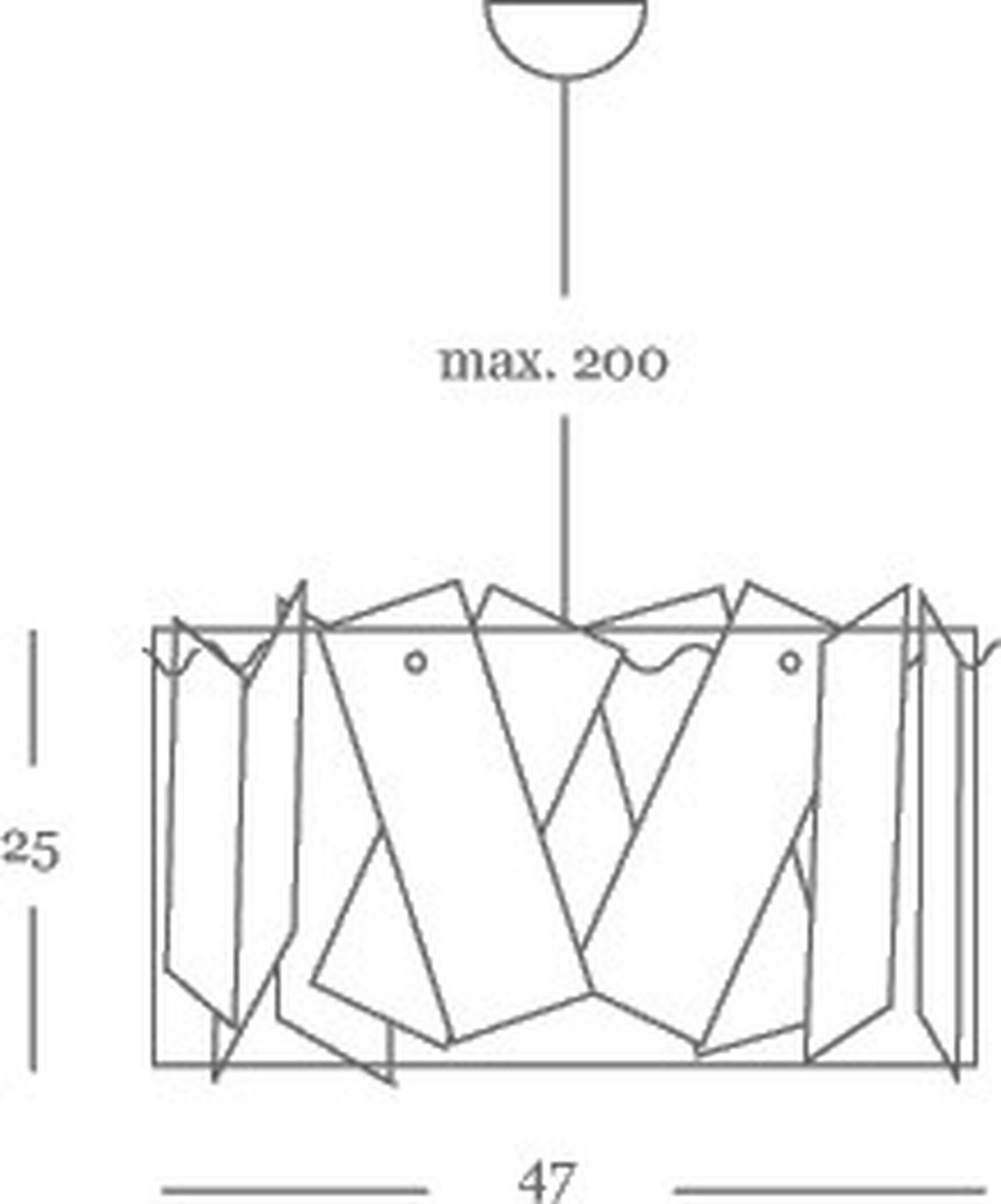 Suspension design Holo Macao rouge Ø 47 cm Dix Heures Dix