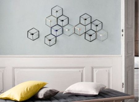 Bougeoir mural POV - noir - Menu