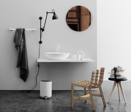 Porte-serviette blanc - L 60 cm - Menu