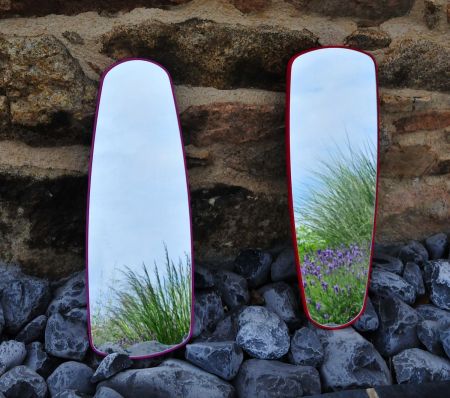 Miroir Igor en feutre rose - Metylos Miroir Igor en feutre rose - Metylos