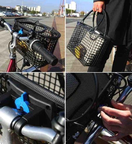 Kit de fixations guidon Panier en maille à casier N° 4 - Matlama