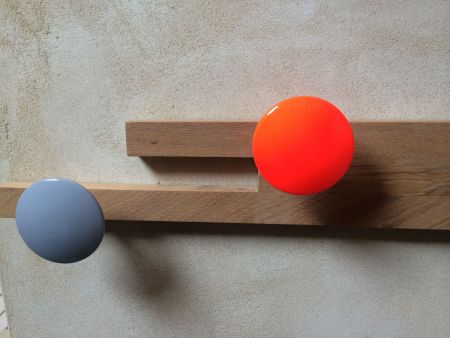 Patère Manto grise Ø 10 cm - Sentou Edition Patère Manto grise Ø 10 cm - Sentou Edition