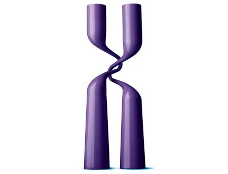 Bougeoir double - violet -Menu Bougeoir double - violet -Menu