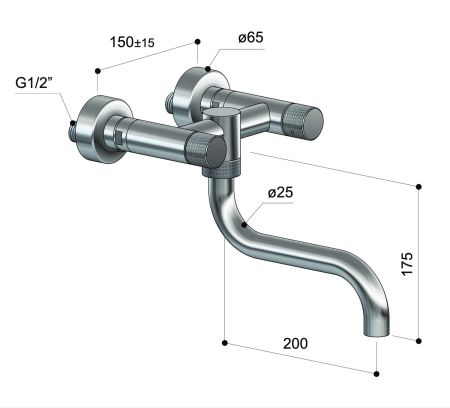 Robinet cuisine inox - Waterline - KW50 - Fontealta