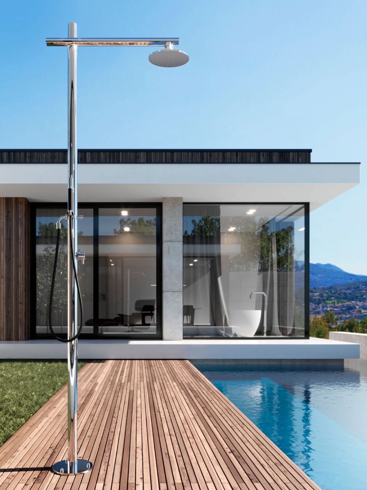 Douche inox avec mitigeur Onda D50.ME de Fontealta