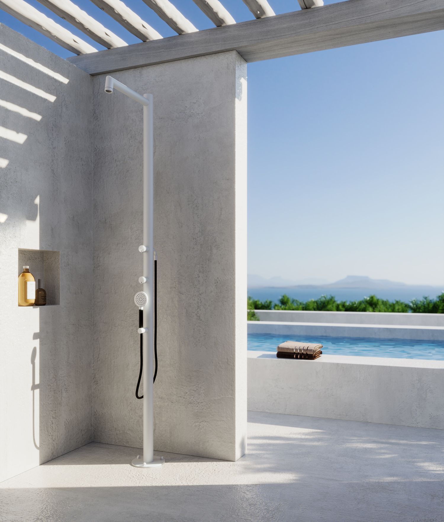 Douche extérieure inox Flamingo F60.ME de Fontealta