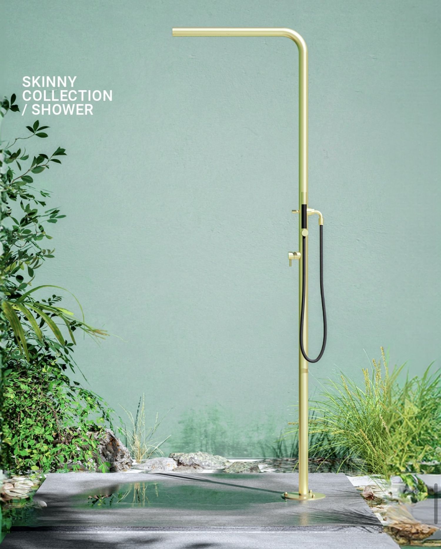 Douche extérieure inox Skinny S40 ME de Fontealta Douche extérieure inox Skinny S40 ME de Fontealta