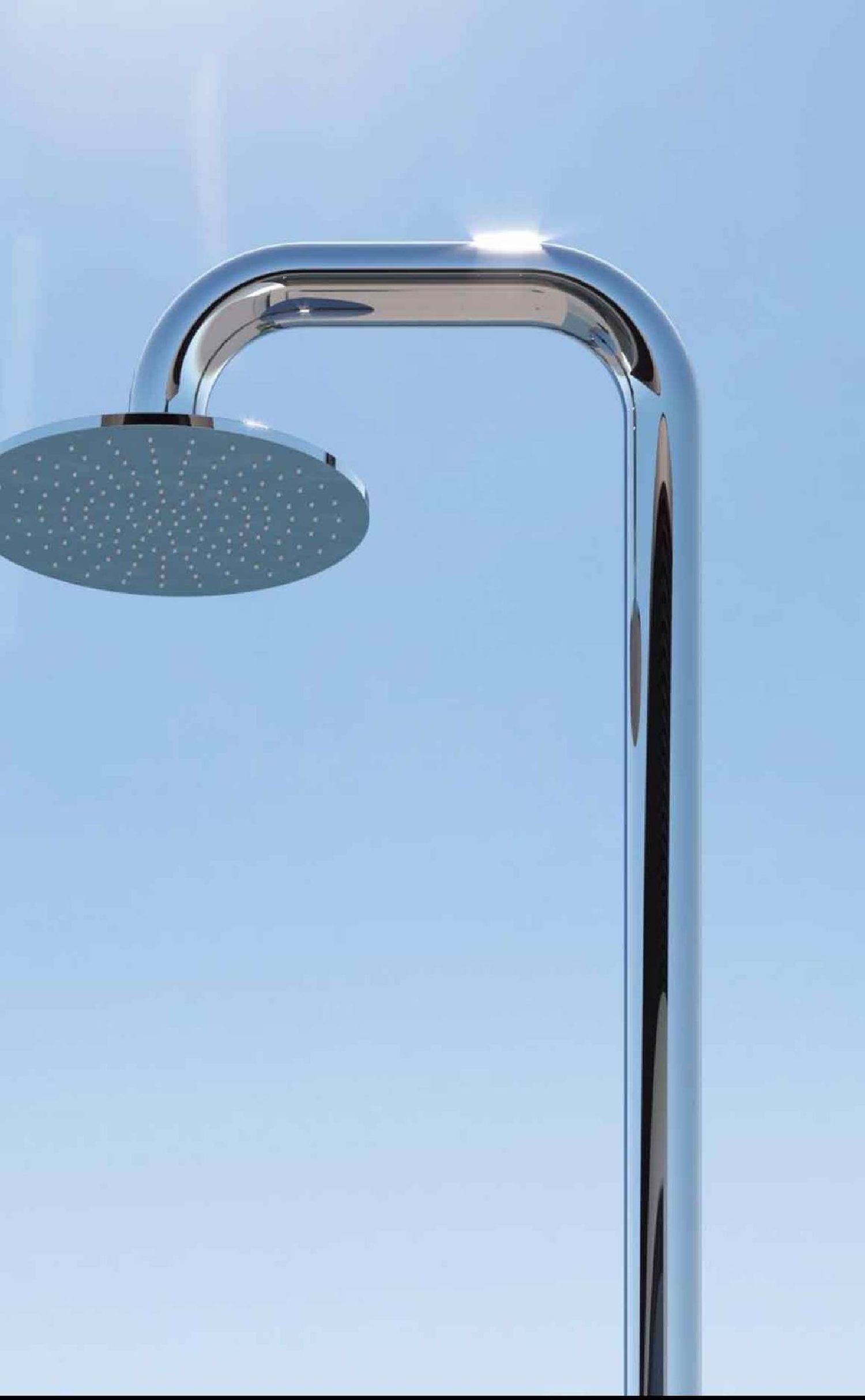 Douche extérieure inox avec mitigeur Boss Bw76 ME de Fontealta Douche extérieure inox avec mitigeur Boss Bw76 ME de Fontealta