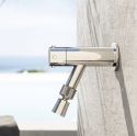 Robinet extérieur mural design inox 316, rince-pieds - Spring W10 FS L