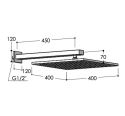 Bras de Douche extérieure inox - Waterline - SA53.15 - Fontealta