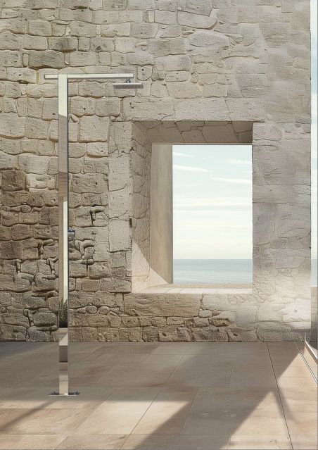 Douche inox avec mitigeur Square Q86 M de Fontealta