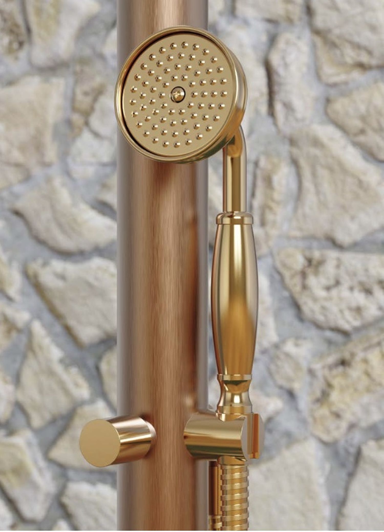 Douche extérieure en cuivre Origo C50 R ME Fontealta