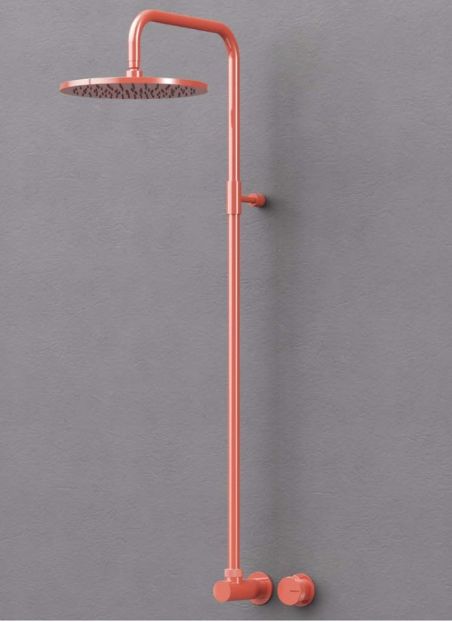 Bras de douche extérieure design en inox Boss W4X7 de Fontealta