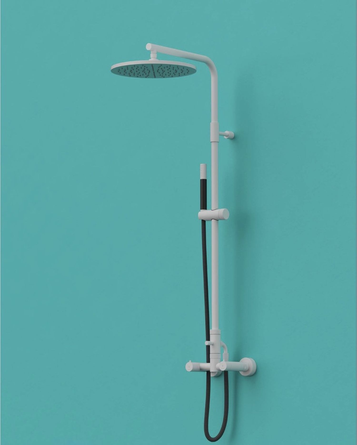 douche extérieure en inox w630.E avec douchette de Fontealta