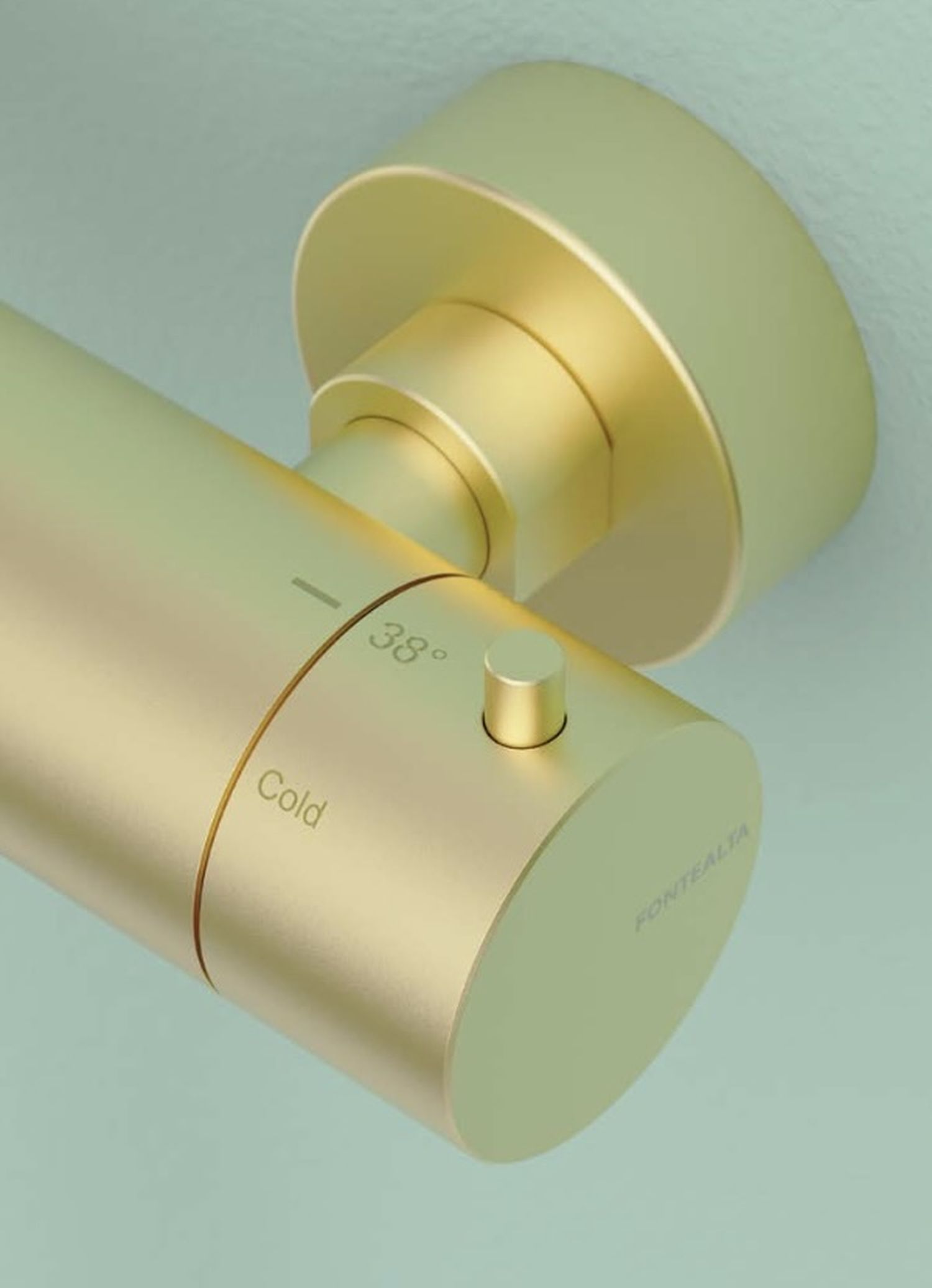 douche extérieure murale en inox W775.E avec douchette de Fontealta