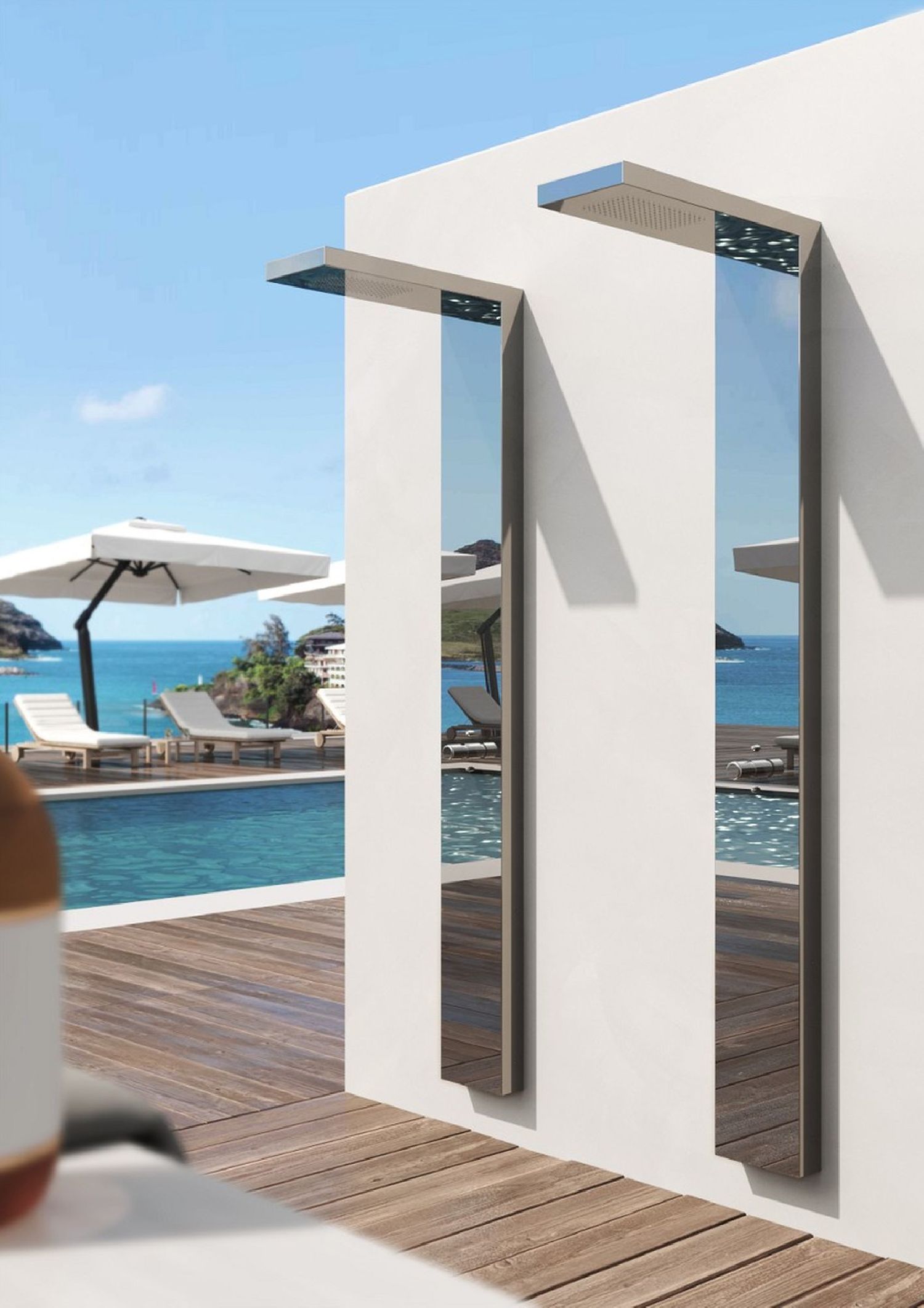 Douche extérieure murale en inox In & Out P22.AST de Fontealta